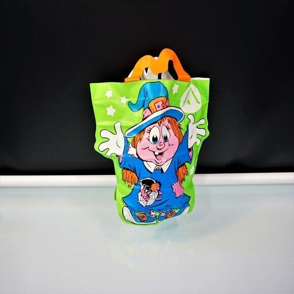 Vintage 1990 McDonalds Halloween Bag Trick or Treat Candy Vinyl Happy Meal - Picture 2 of 11